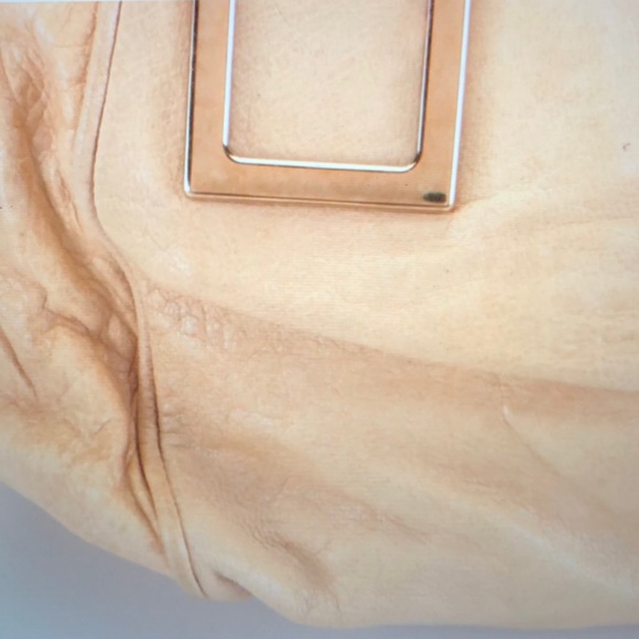 #0160 Chloe’ Mini Ethel Satchel in Tan Textured Leather and Attachable Strap - Picture 7 of 16